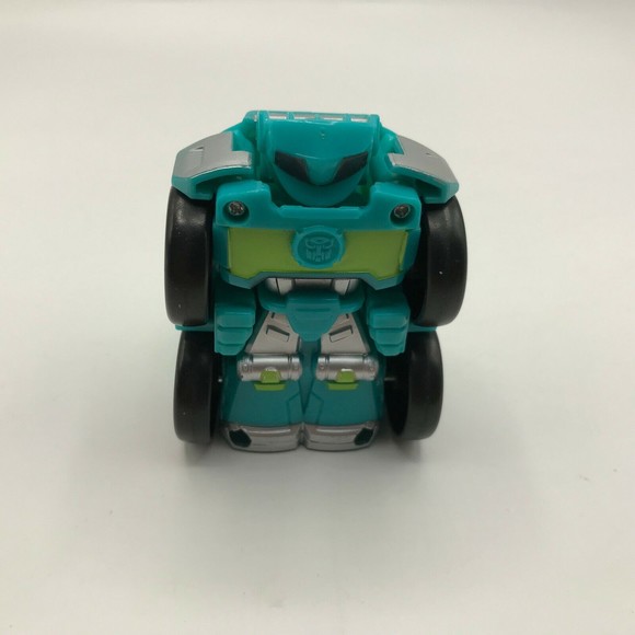 Transformers Rescue Bots Academy Mini Bot Racers Hoist Blue Green Robot Car Only - Picture 6 of 7